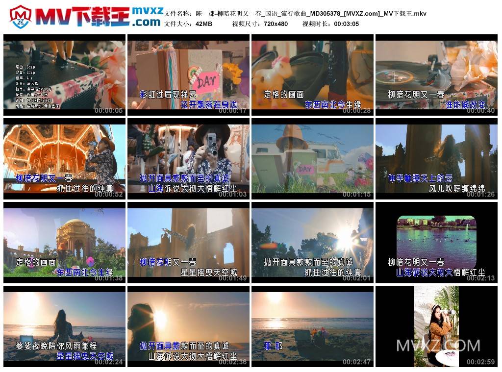 陈一郡-柳暗花明又一春_国语_流行歌曲_MD305378